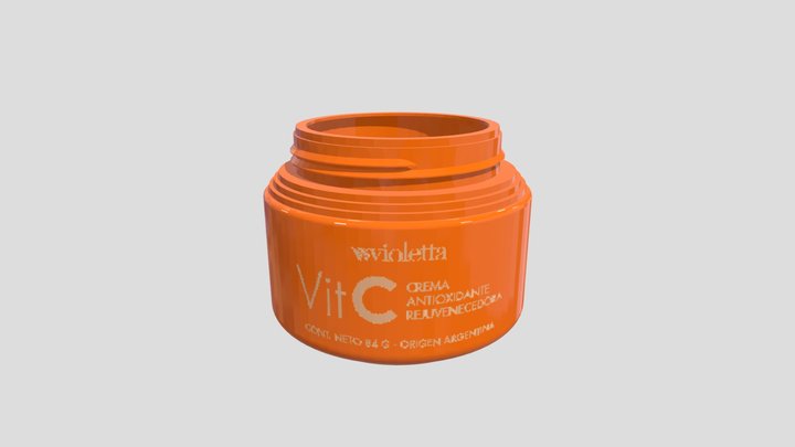 VitC plastic jar 3D Model