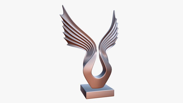 Sculpture Wings 3D Model