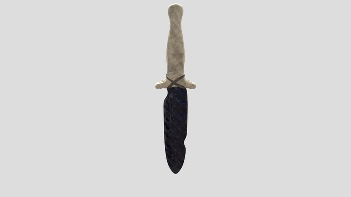 Updated Obsidian Knife 3D Model