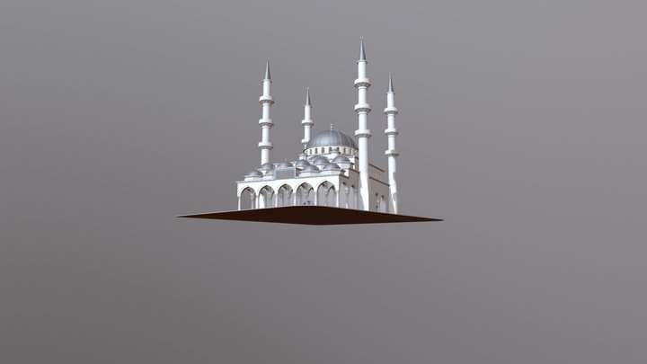 Classic Ottoman Mosque 3D Model