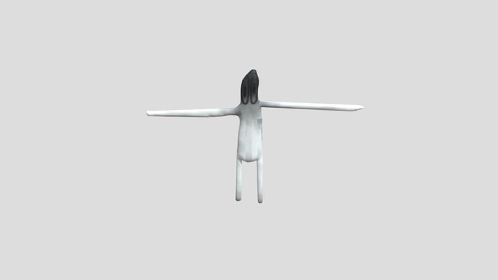 Cartoon Ghost (Not Rigged) 3D Model