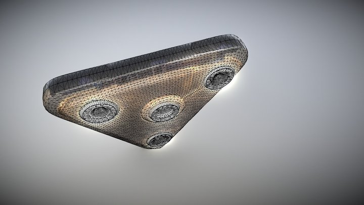 UFO / UAP Try_1 cut-away diagram 3D Model