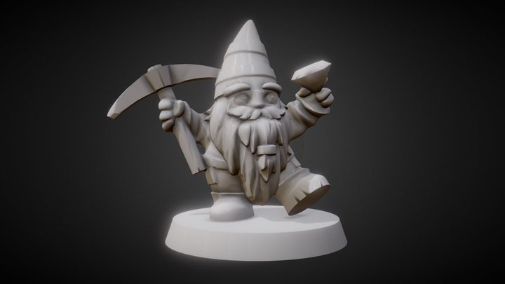 Dwarf meeple 3D Model