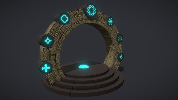 Game-Ready Arch Gate 3D Model