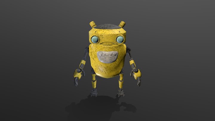 Steampunk Robot 3D Model