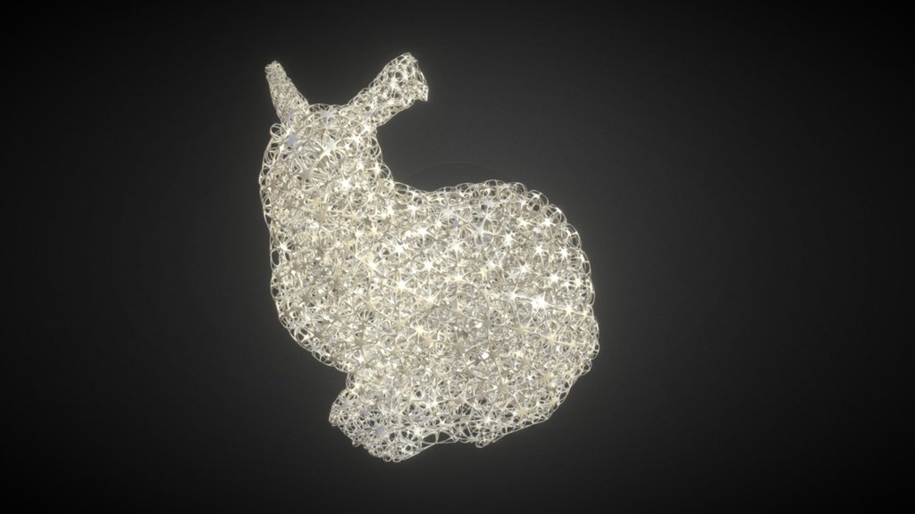 Voronoi Delaunay bunny