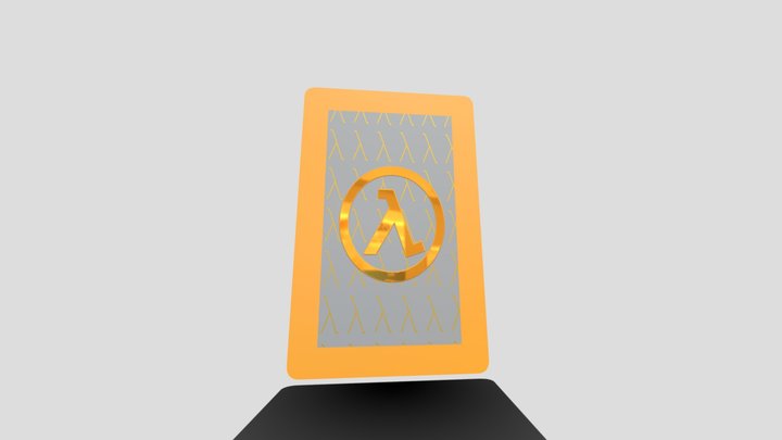 Half-Life Cardback Project 3D Model