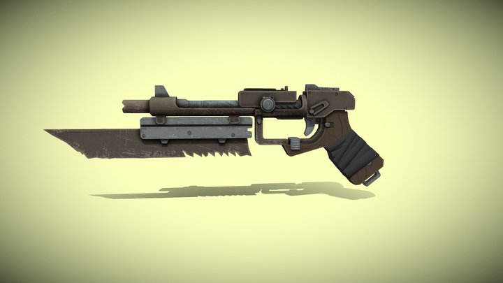 Pistol - Scrap Gun 3D Model