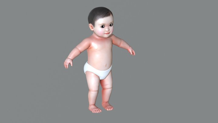Custom Baby Adult 1 3D Model