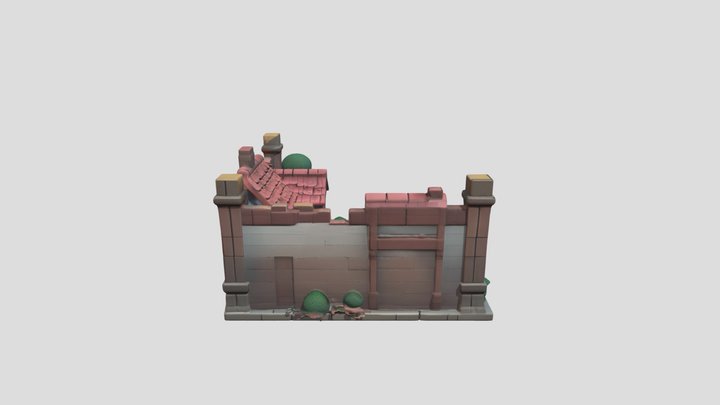 Outdoor house Scene - Roblox Model 3D Model