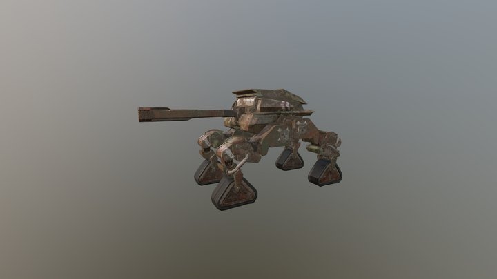 PBR Tank 3D Model