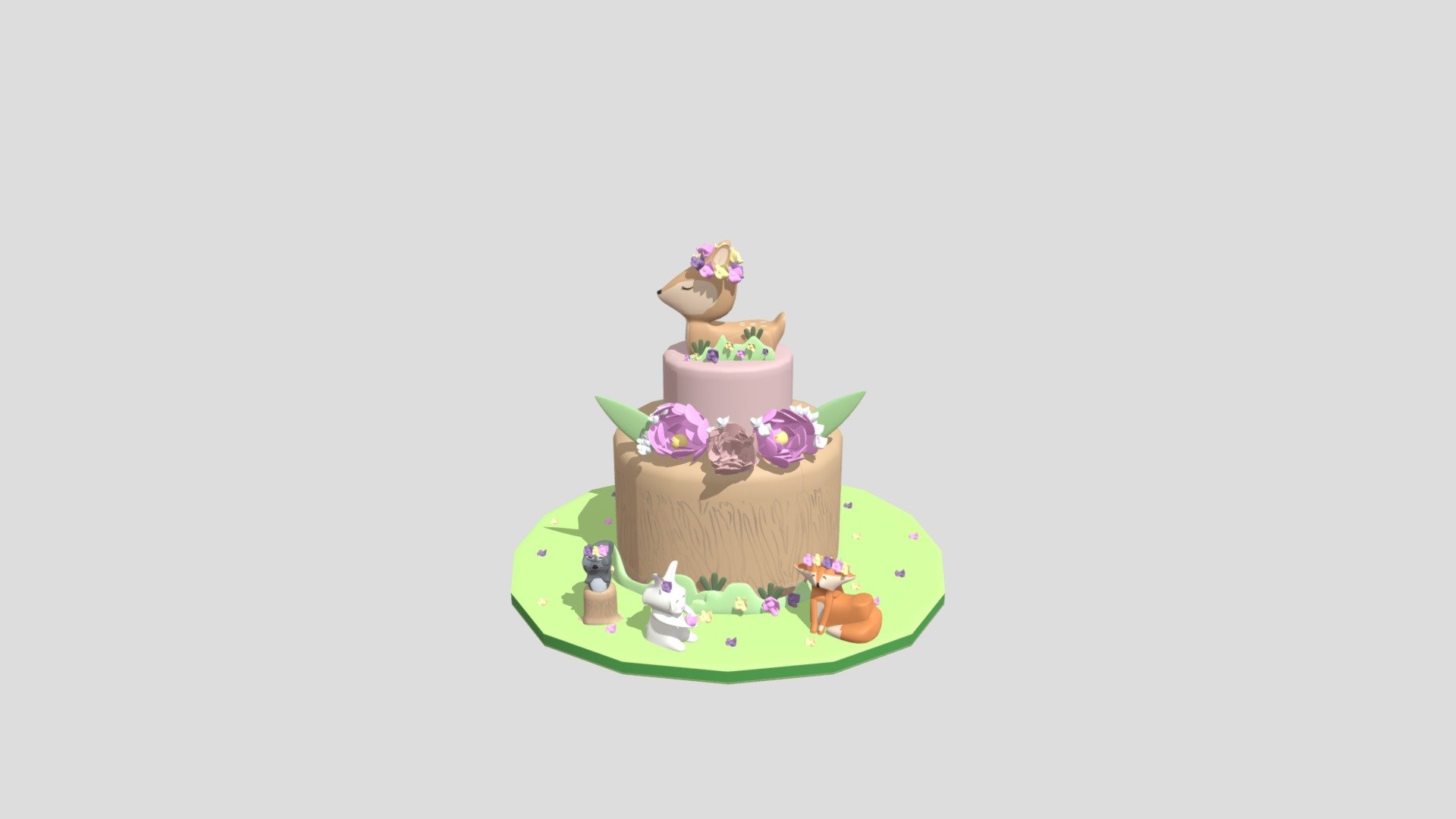 cake - Download Free 3D model by vivrcard [e2fc682] - Sketchfab