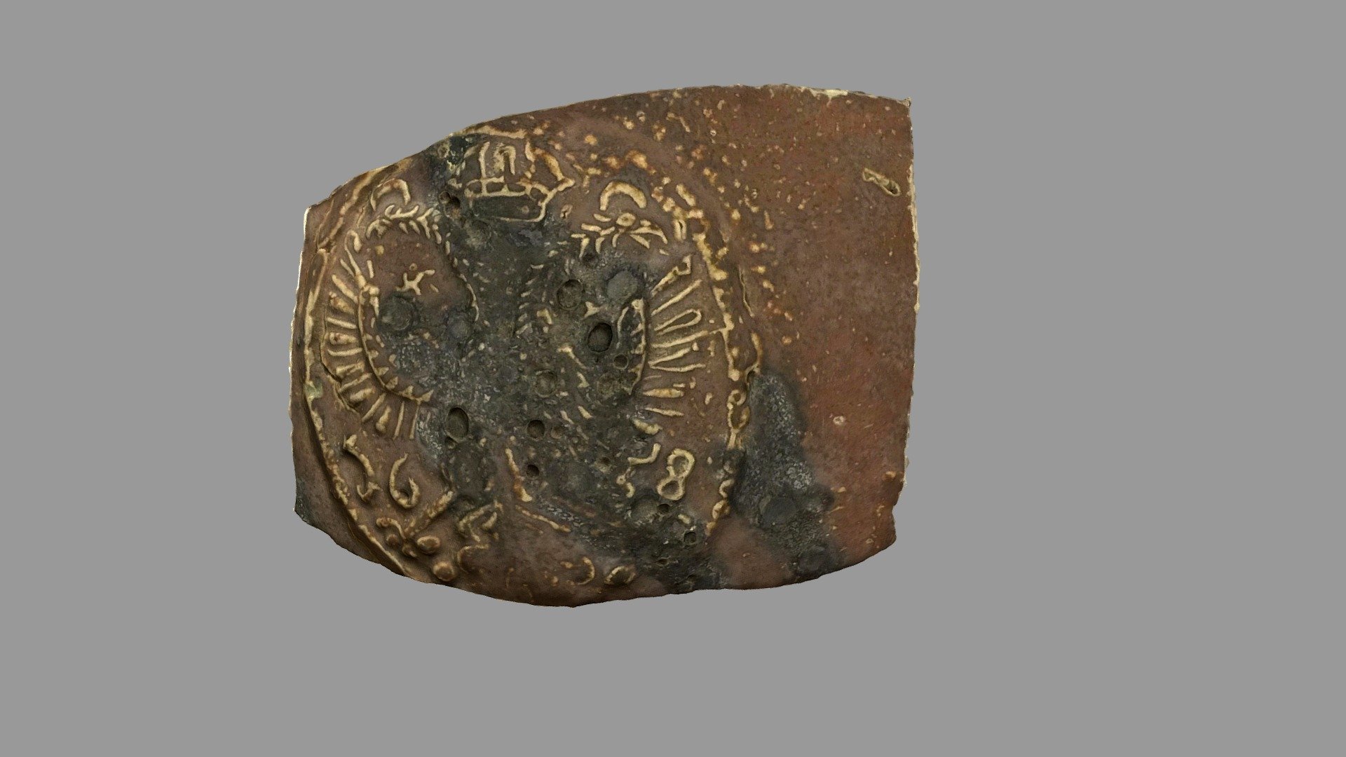 Kruikfragment met wapen