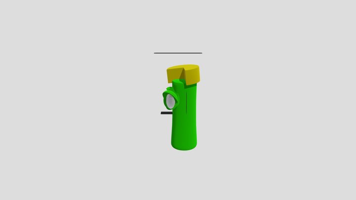 The Cheese Headed Bean Boy 3D Model