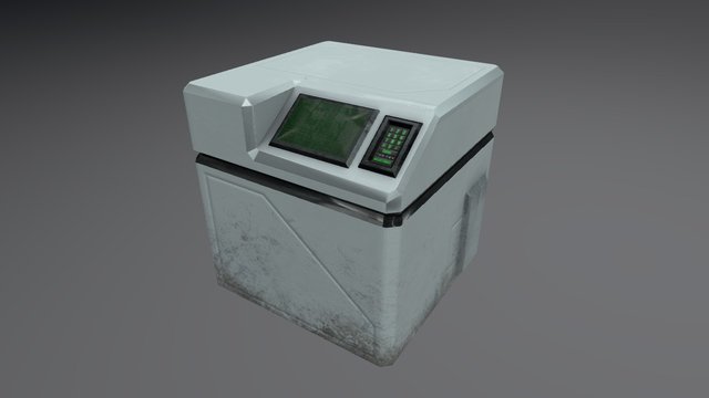 Sci Fi Crate 3D Model