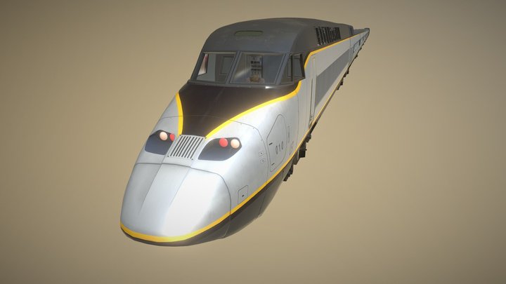 Express Train 3D Model