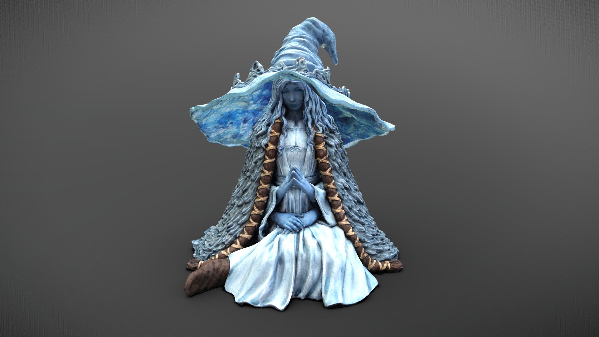 RANNI THE WITCH ELDEN RING CHARACTER GIRL 3D model 3D printable