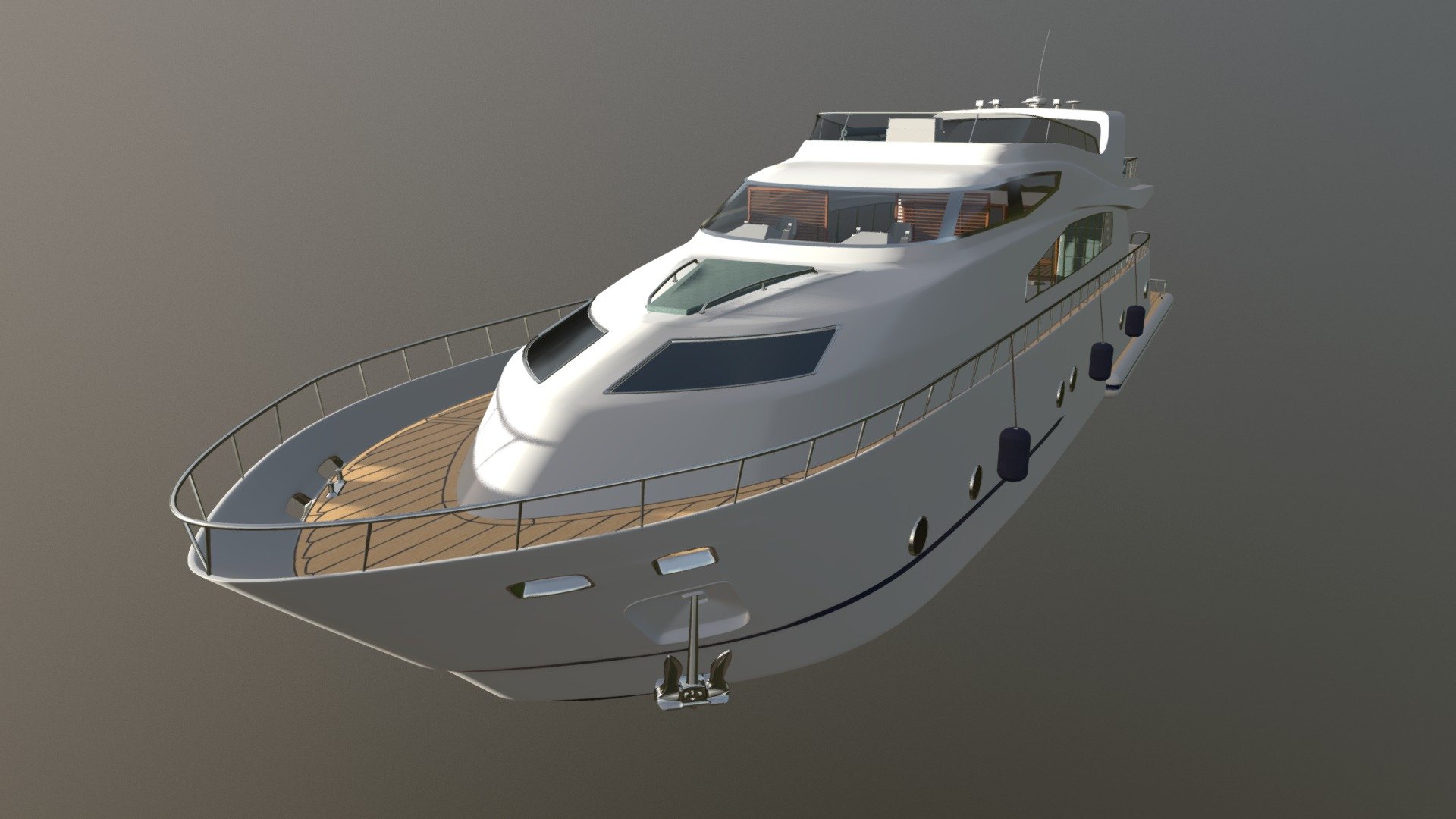 luxury yacht 3d model free download