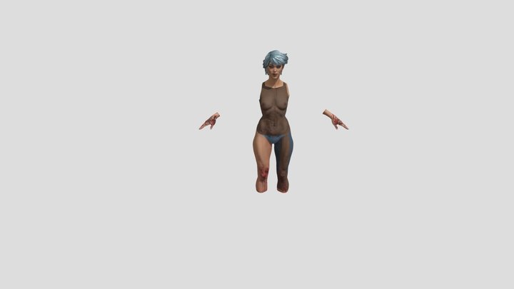 Skull Merchant nude 3D Model