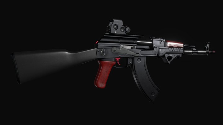 Modern AK-47 3D Model