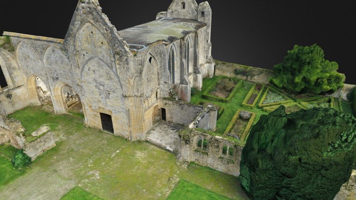 Abbaye du 9 ème siècle 3D Model