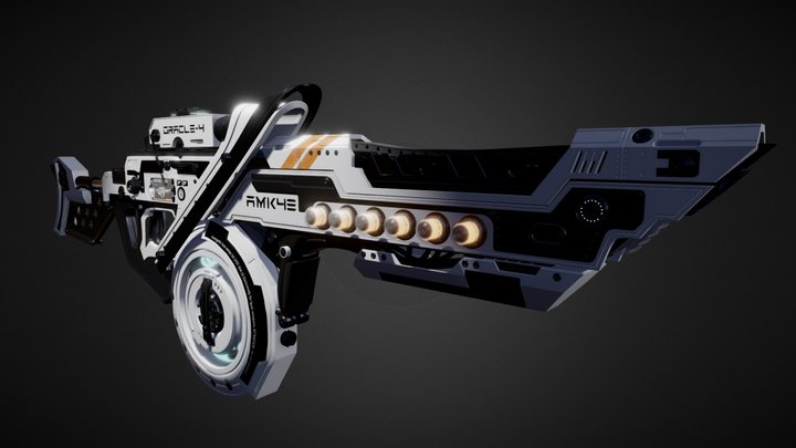 AMK-48 - lazer gun 3D Model