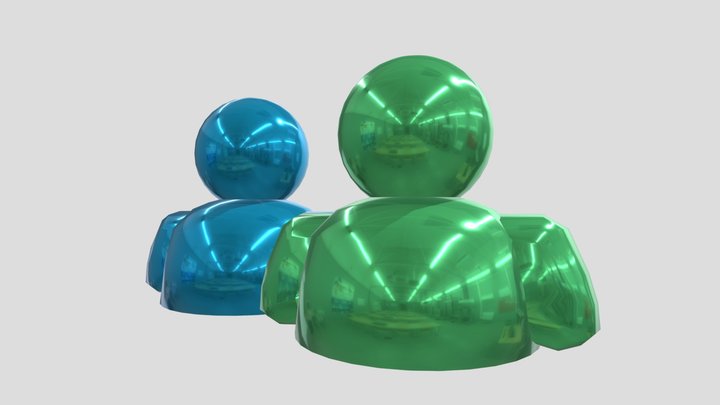 Frutiger Aero Friends 3D Model