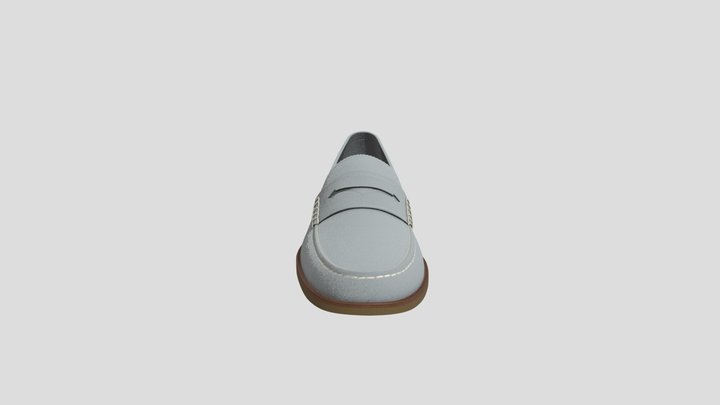 Womens Sperry Seaport Loafer Grey 3D Model