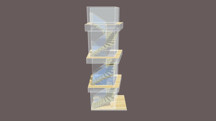 1 buto laiptai 3D Model
