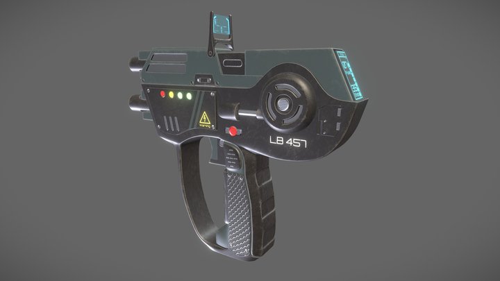 Police Laser Gun 3D Model