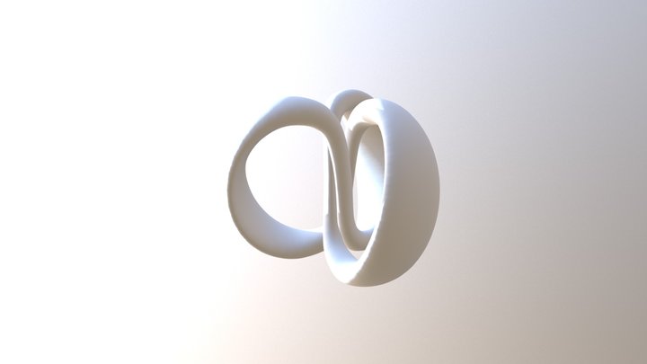 3 Rings (Trefoil Knot) 3D Model