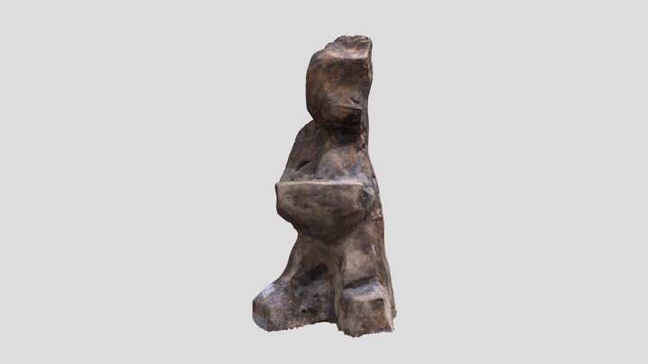 Exercicio home marrón 3D Model