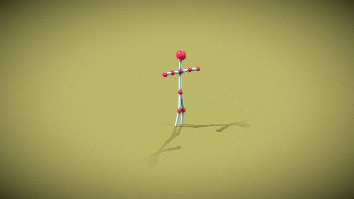 Wave Hip Hop Dance on Ball 3D Model