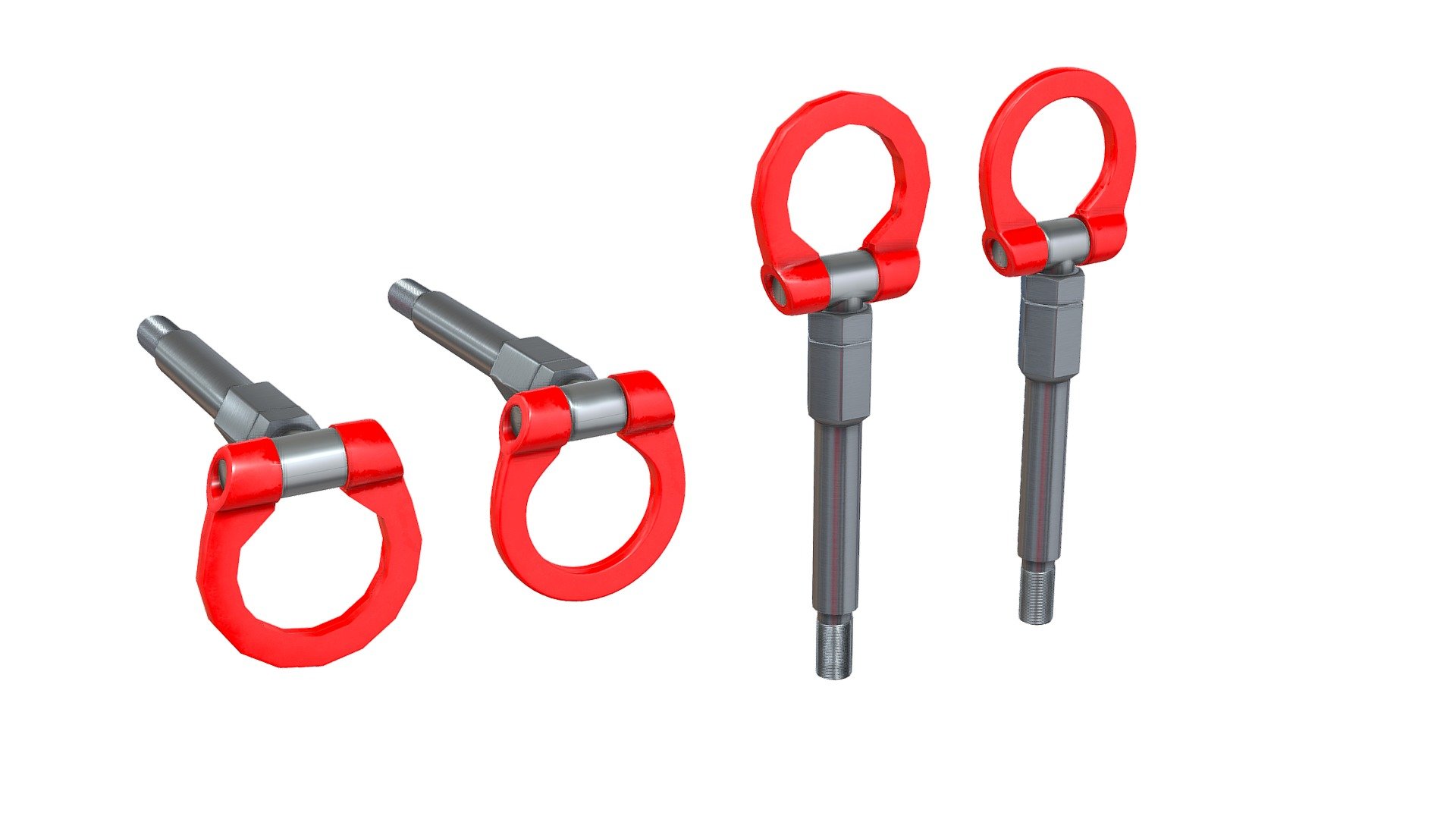 CUSCO Tow Hook 3D Model Game ready Low poly 3D model by flathat3d