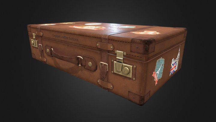 Leather Briefcase 3D Model
