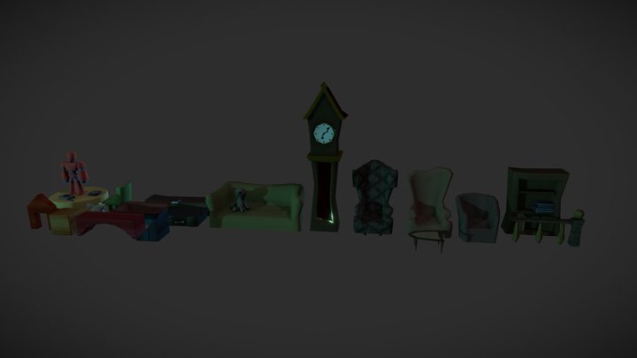 Night Terrors - Props 2 3D Model