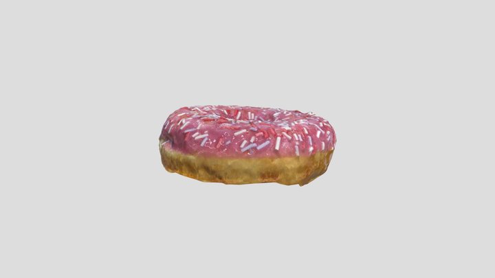 3D Model of a Colorful and Tempting Donut 3D Model