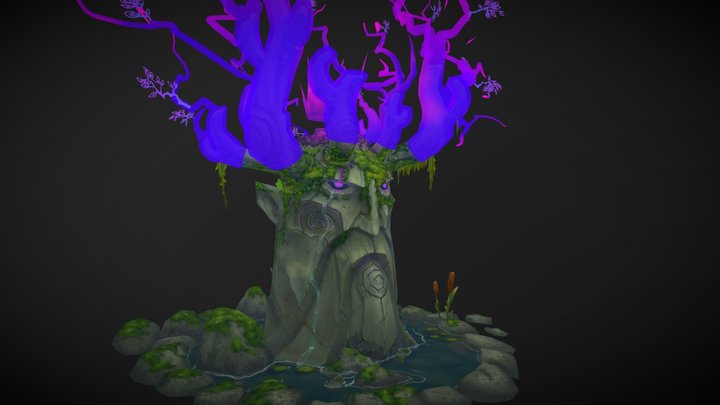 Stone Tree (Wayfinder Fanart) 3D Model