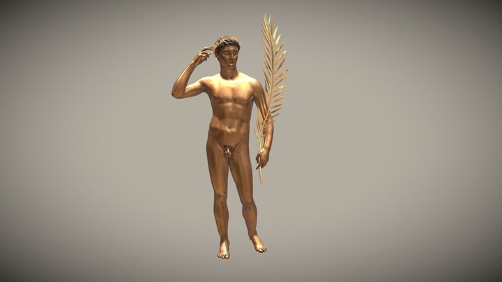 Victorious Athlete with palm branch, 300-100 BC 3D Model