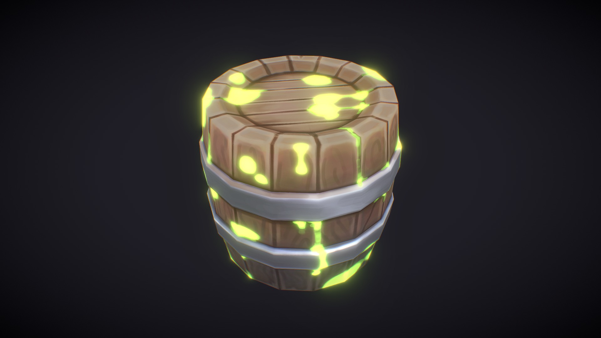 Handpainted lowpoly Barrel - 3D model by andrieristefano [e30b54c ...