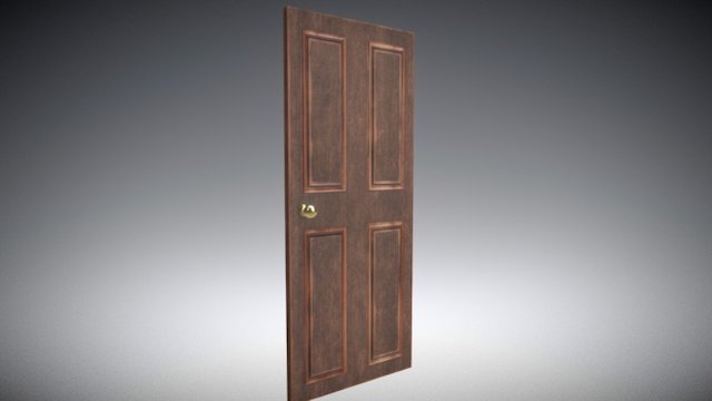Wooden door 3D Model
