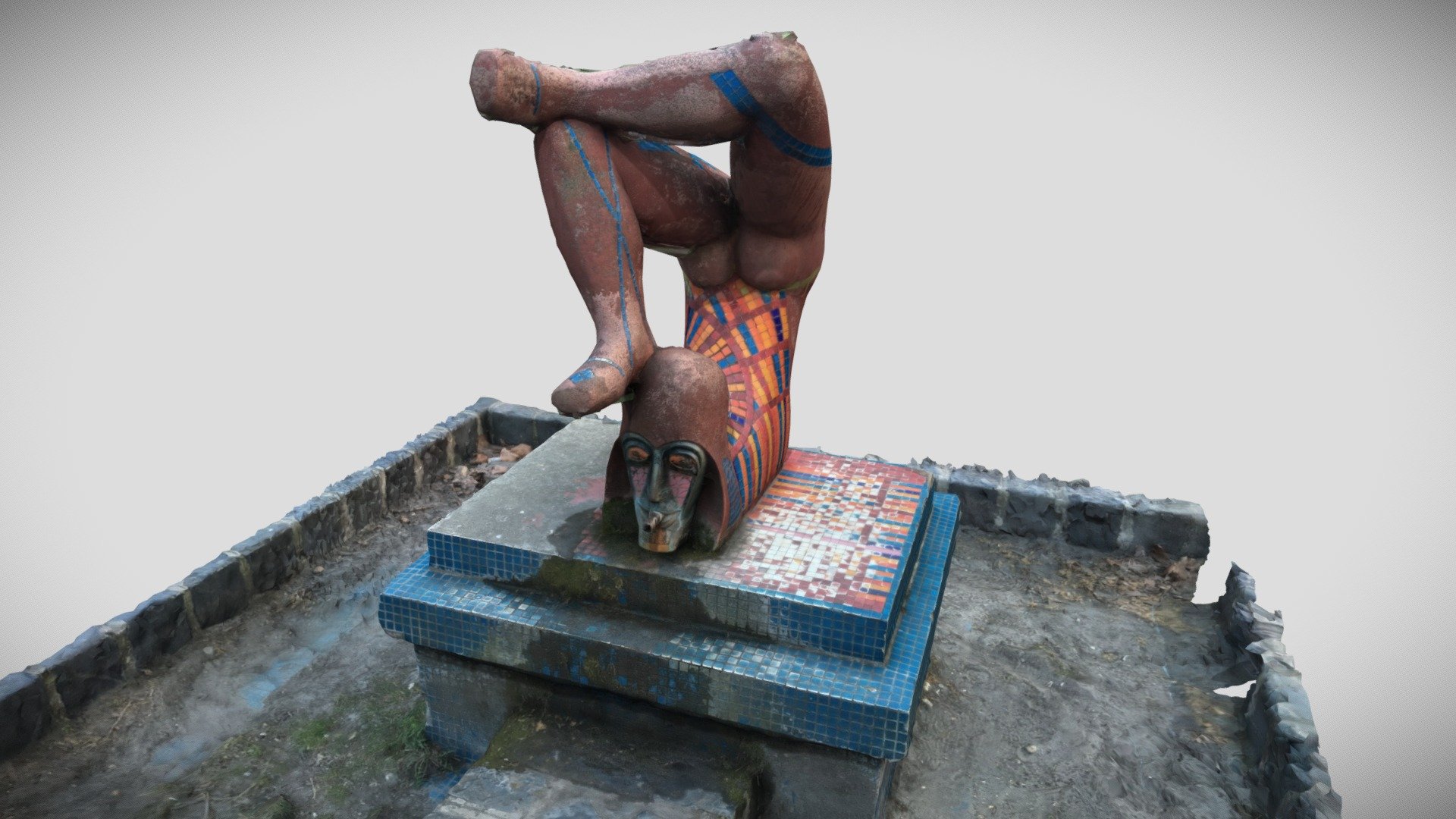 Weird fountain in a park