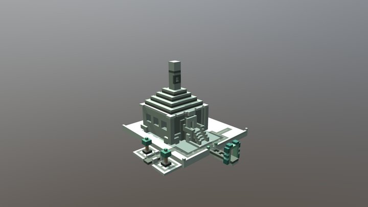 Simple temple test 3D Model