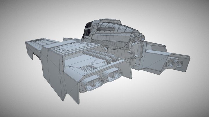 Goteki-45 Wipeout HD Ship 3D Model