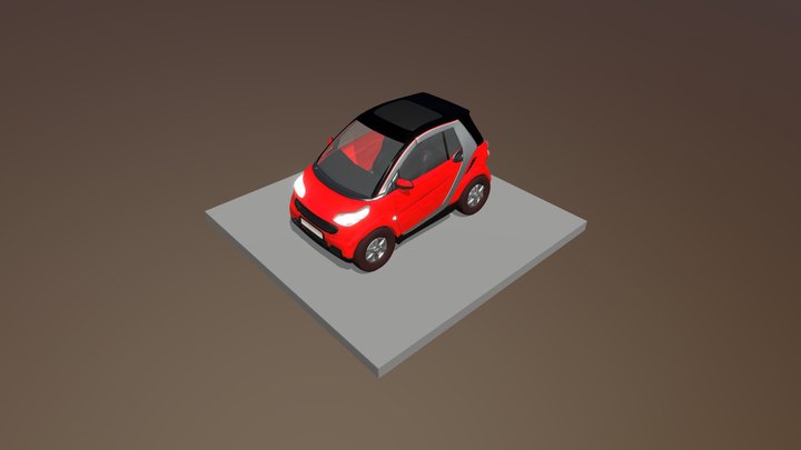 Smart Car 3D Model