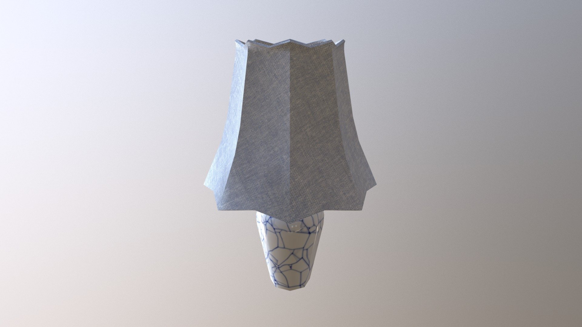 Game Ready Bedroom Table Lamp Low Poly