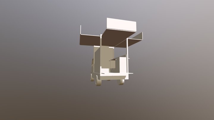 飲品車 基本內裝 3D Model