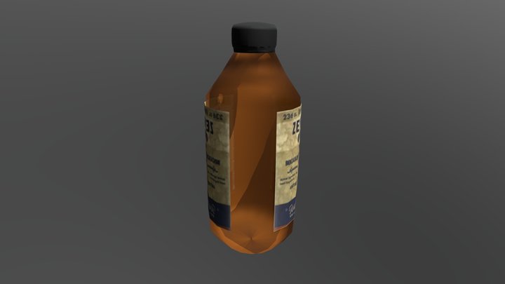 Zephiran Bottle 3D Model