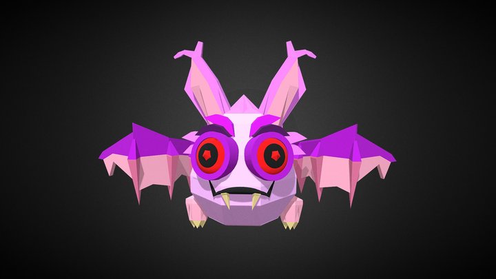 Lowpoly Cartoon Batmonster