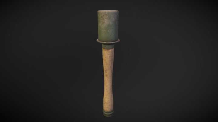 WW2 Grenade 3D Model